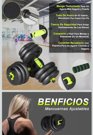 Pesas y Mancuernas hasta 40kg