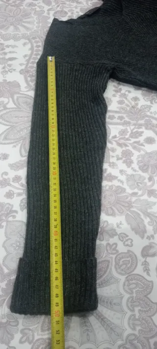 Jersey punto cuello pico manga larga