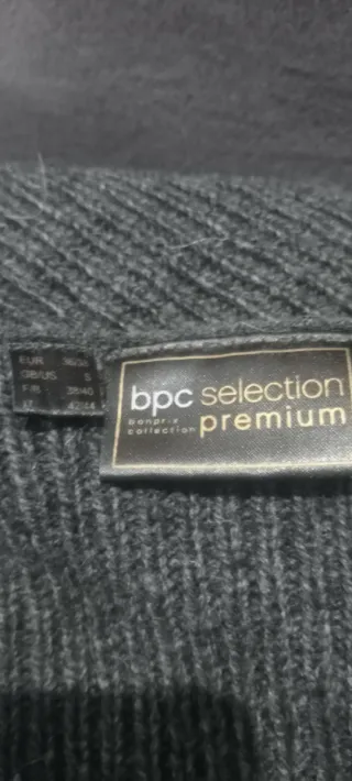 Jersey punto cuello pico manga larga