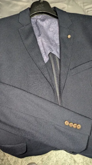 Chaqueta americana azul/gris