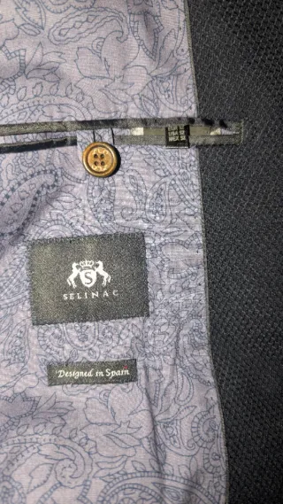 Chaqueta americana azul/gris