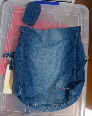 Bolso Desigual Azul Nuevo Sin Etiqueta