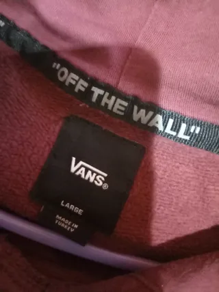 Sudadera Vans con capucha granate