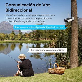 Cámara Vigilancia 2K 4G LTE Exterior WOOX