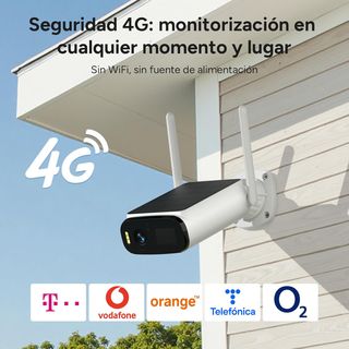 Cámara Vigilancia 2K 4G LTE Exterior WOOX