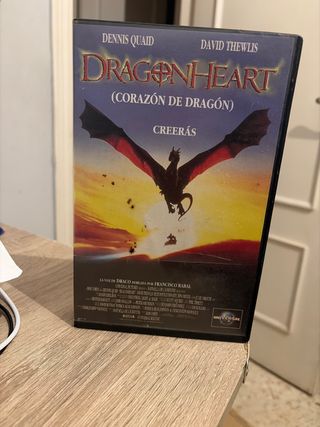 Película VHS Dragon Heart (Corazón de Dragón)