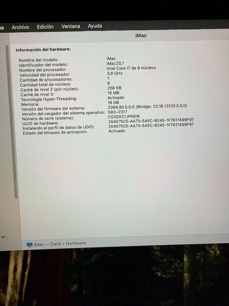 iMac 27 5K 2020 i7 16GB RAM Radeon Pro afbeelding 3