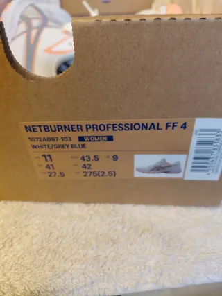 ASICS Netburner Professional FF 4 talla 43,5