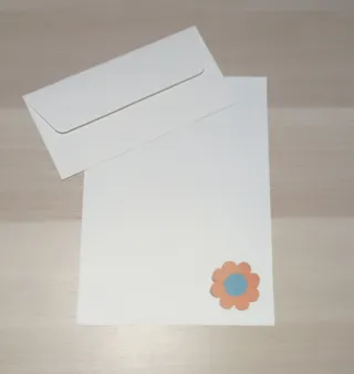 Sobres con flor decorativa (4 unidades)