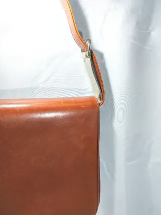 Borsa a spalla vintage anni 80 marrone