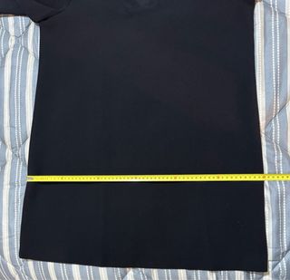 Vestido Túnica Mango Escote V Negro T. XL