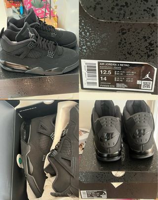 Jordan 4 Retro Black Cat Talla 47