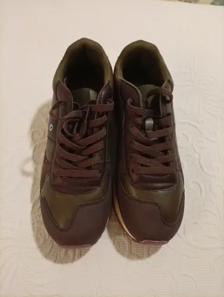 Zapatillas Hombre Marrón/Verde Talla 42