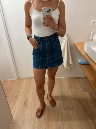 Falda vaquera Stradivarius Talla S