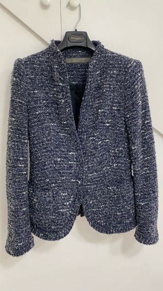 Chaqueta Zara Tweed Talla 42