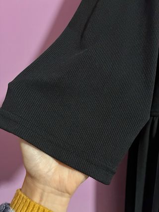 Vestido negro combinado