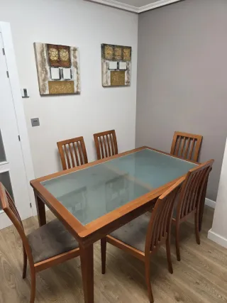 Armario de salon + Mesa de comedor + Mesa auxiliar