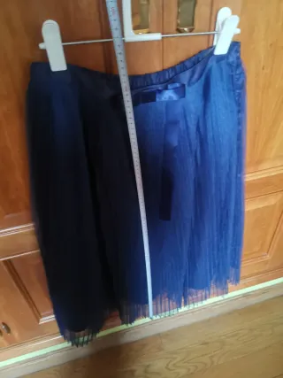 Falda tul azul para eventos