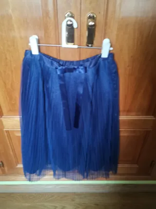 Falda tul azul para eventos
