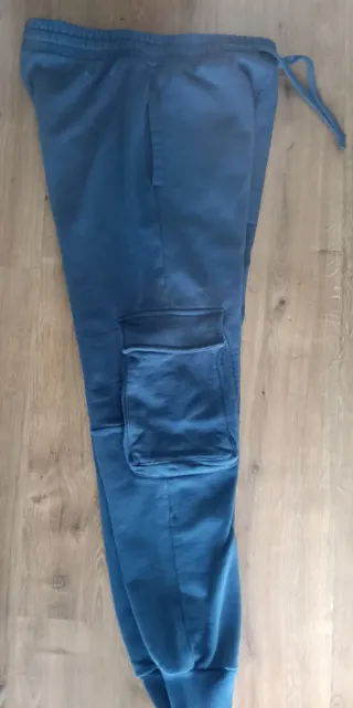 Calça cargo azul 10/11 anos