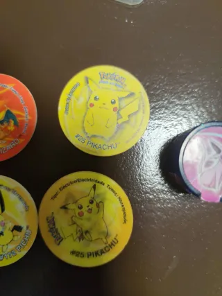 Tazos Pokémon Colección Mewtwo, Charizard, Pikachu