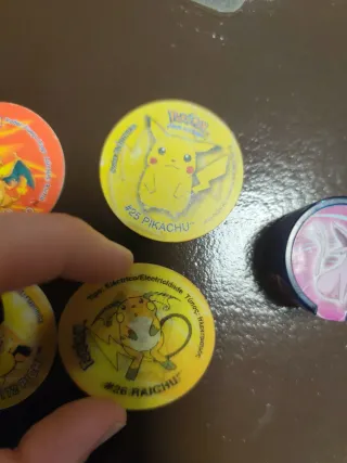 Tazos Pokémon Colección Mewtwo, Charizard, Pikachu