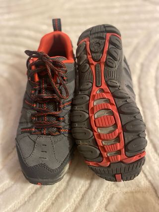 Zapatillas Merrell Trekking Gris Naranja