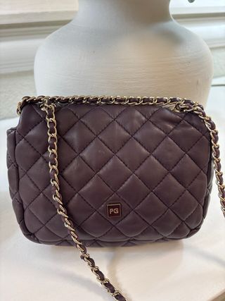 Bolso Pequeño Purificación Garcia Morado Piel