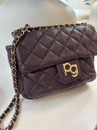 Bolso Pequeño Purificación Garcia Morado Piel