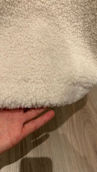 Abrigo teddy beige talla L