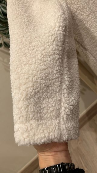 Abrigo teddy beige talla L