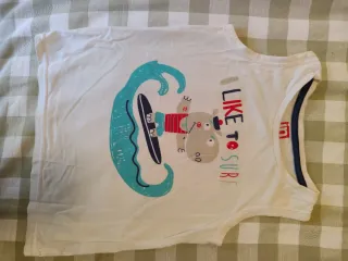 Lote 6 camisetas tirantes niño 36 meses
