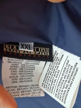 Napapijri smanicato uomo blu Geographic, piumino