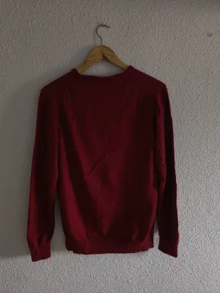 Maglietta rossa con scollo a V da uomo taglia S Spagnolo