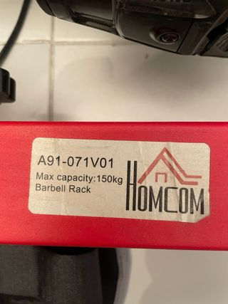 Soporte Barra Pesas HOMCOM