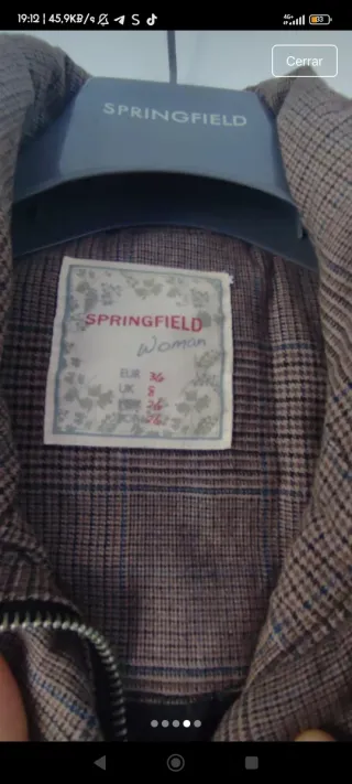 Cazadora SpF cuadros