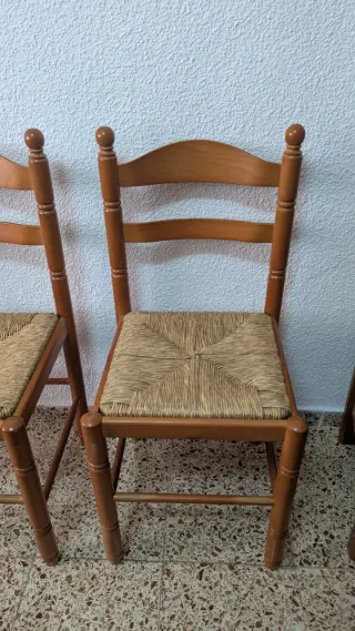 Juego de 2 sillas de cocina de madera