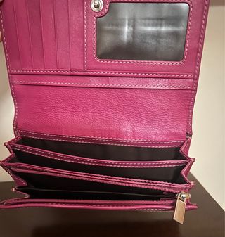 Cartera Victorio y Lucchino Piel Beige y Rosa