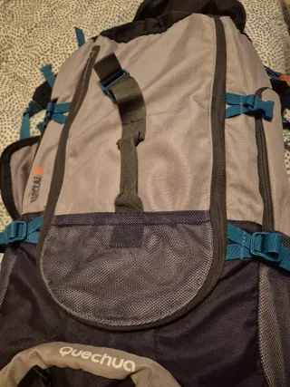 Mochila Quechua Forclaz 50L Gris/Azul