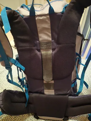 Mochila Quechua Forclaz 50L Gris/Azul