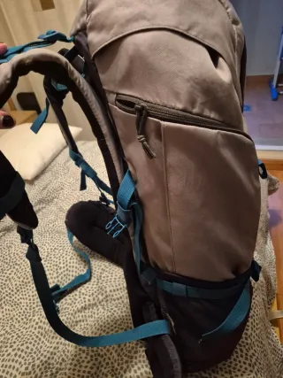 Mochila Quechua Forclaz 50L Gris/Azul