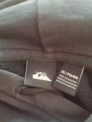 Sudadera Quiksilver Negra Talla XL