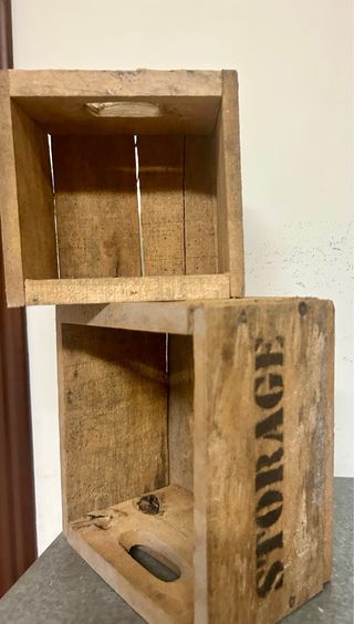 Cajas de madera para almacenamiento o deciracion