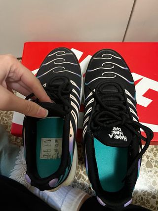 Nike Air TN1 Niña Negro/Turquesa