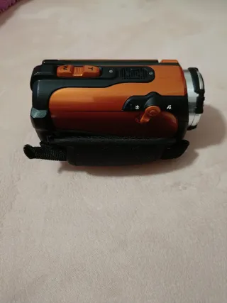 Videocámara HD Naranja y Negra
