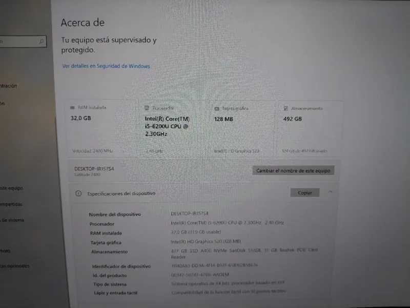 Dell Latitude 7480 32GB RAM 512GB SSD afbeelding 2