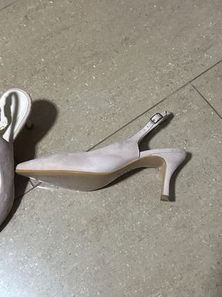 Zapatos tacón medio LODI rosa/ nude talla 38