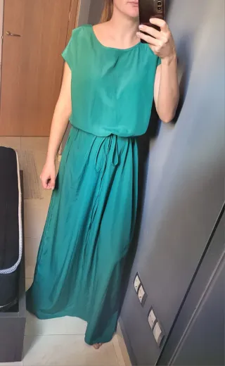 Vestido largo verde