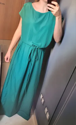 Vestido largo verde
