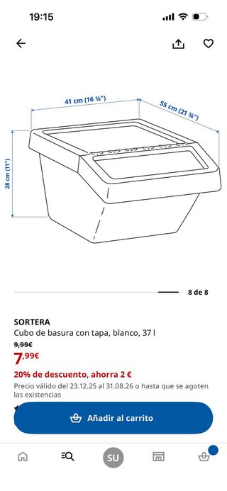 5 Cubos de almacenaje apilable